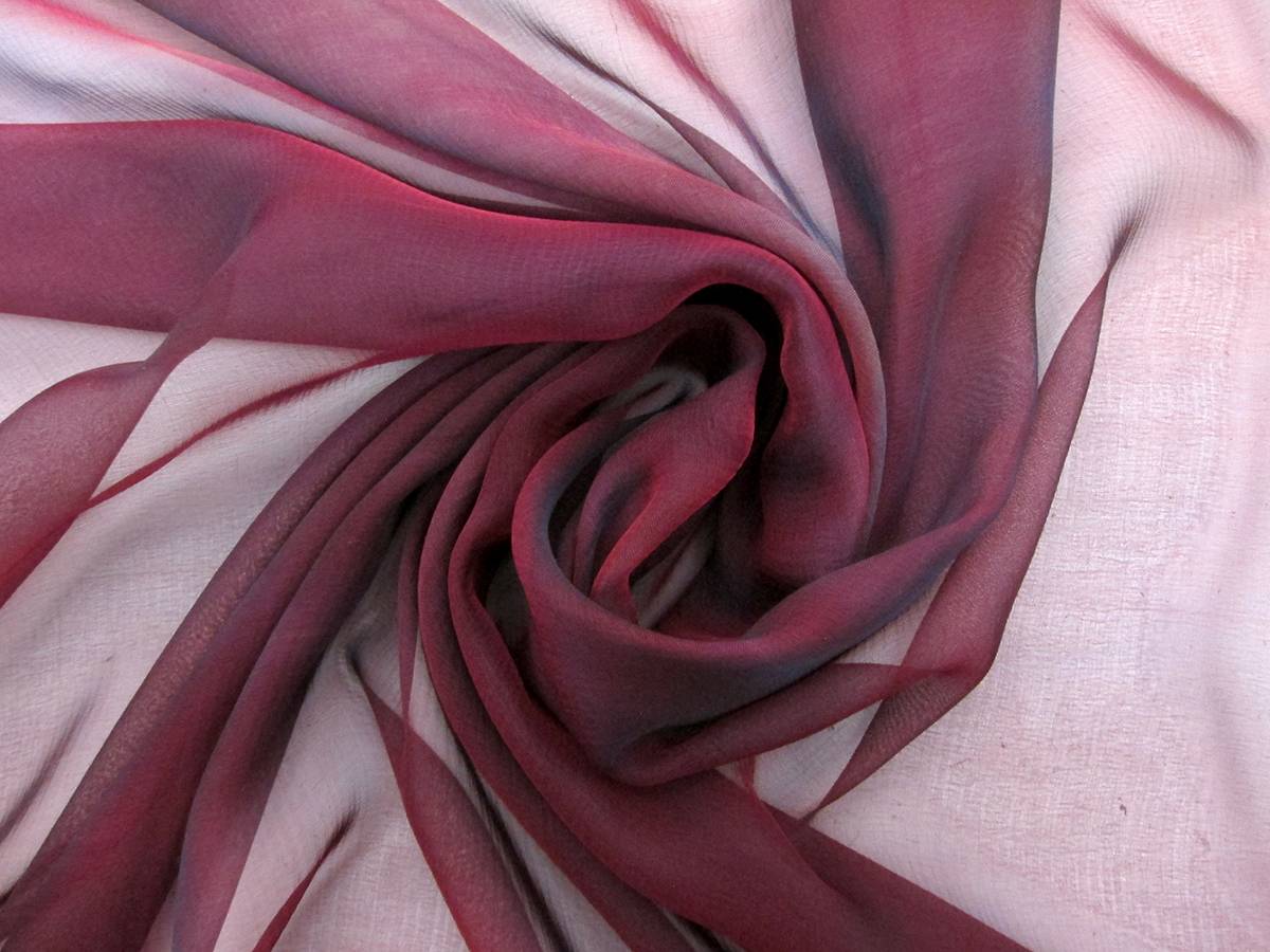 Iridescent Silk Chiffon0