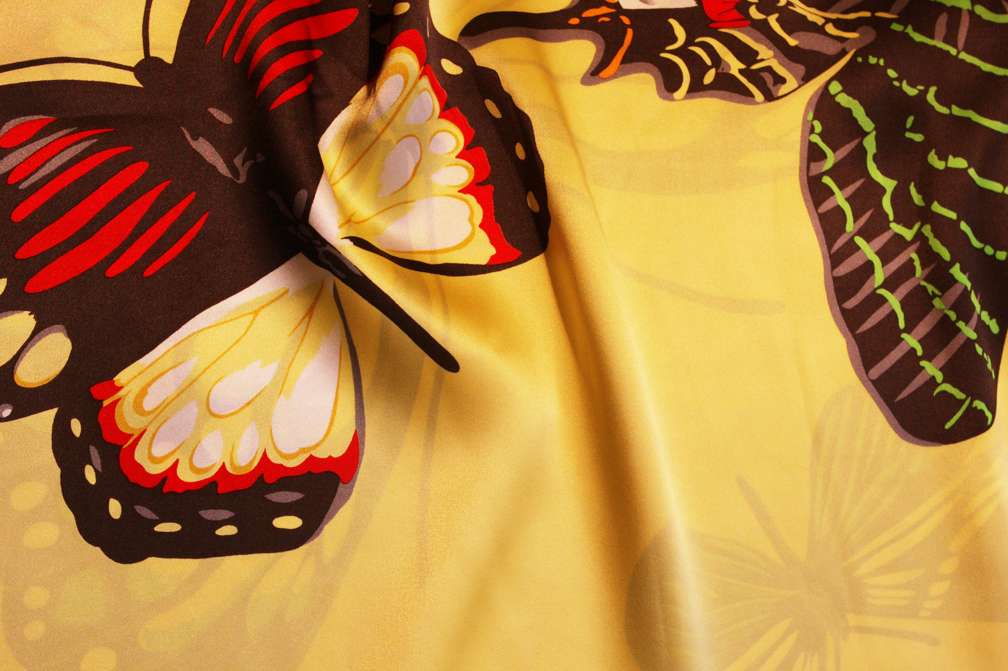 Printed Silk Charmeuse0