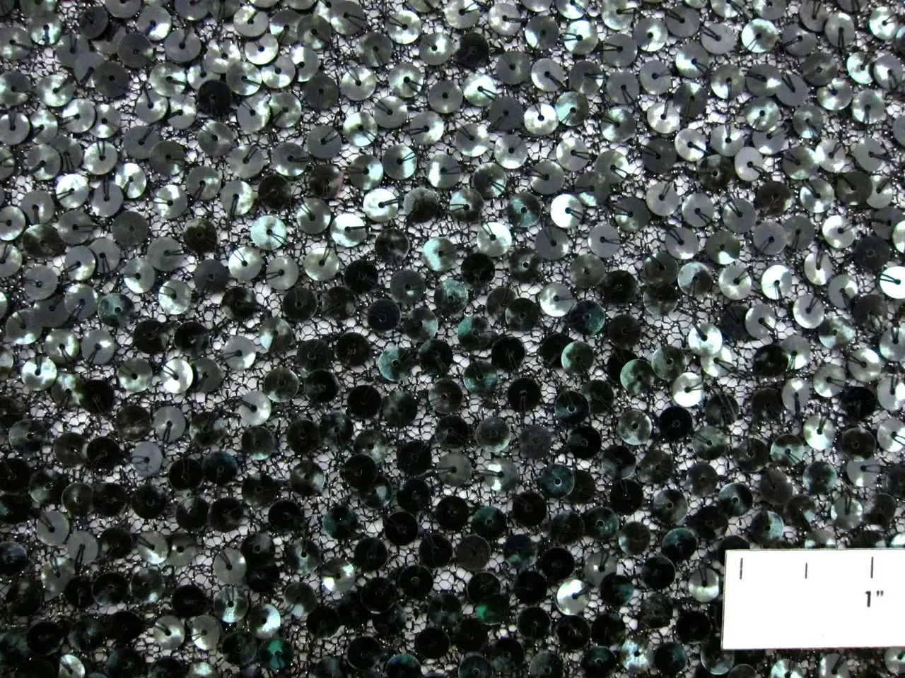 Sequins on Metallic Tulle1