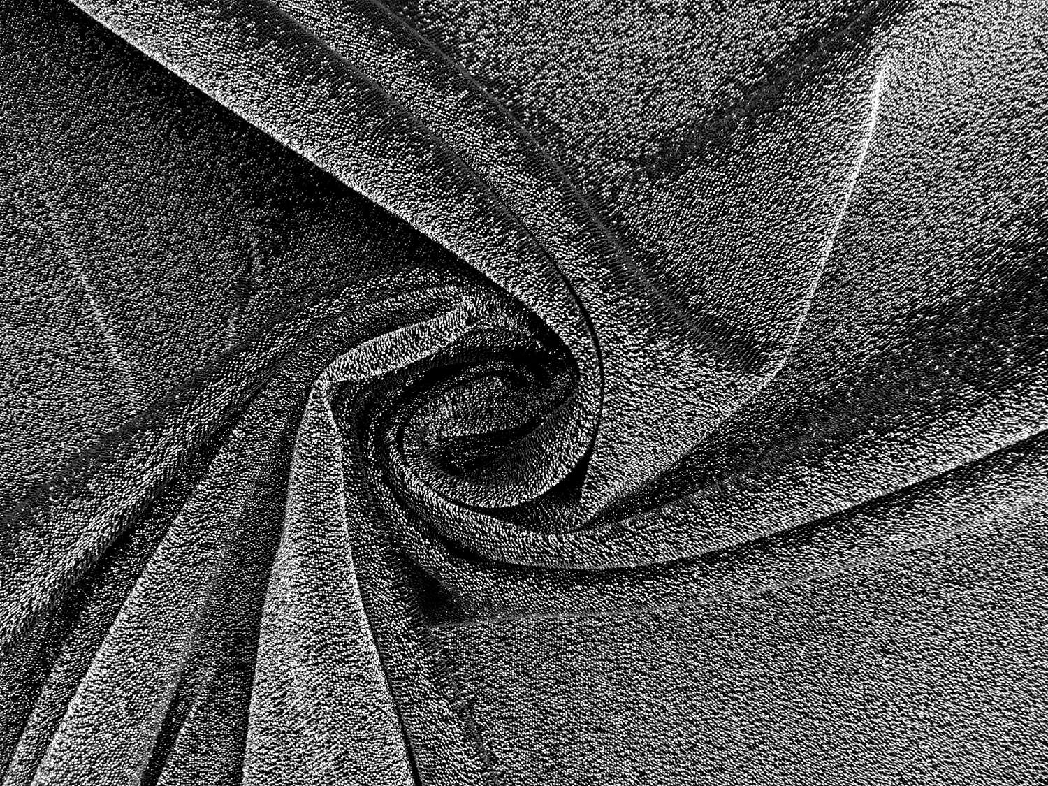Stretch Silk Chiffon Lamé