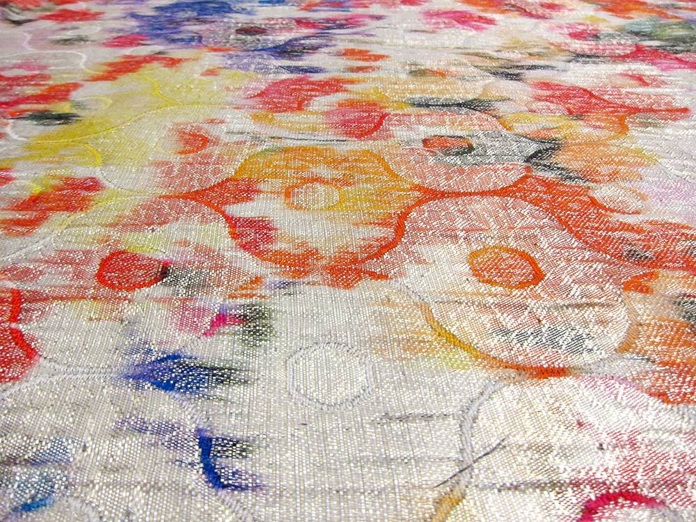 Printed Silk Blend Lamé1