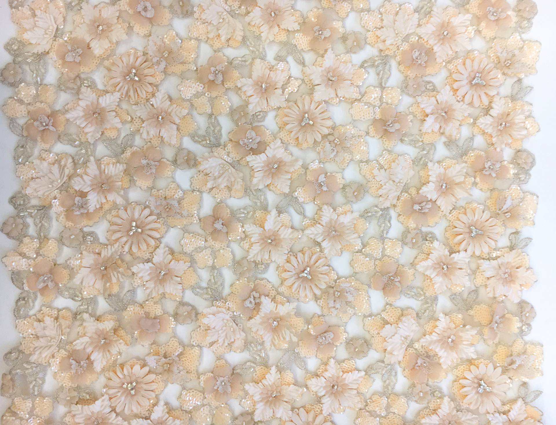 Sequined and Appliquéd Cut Out Organza0