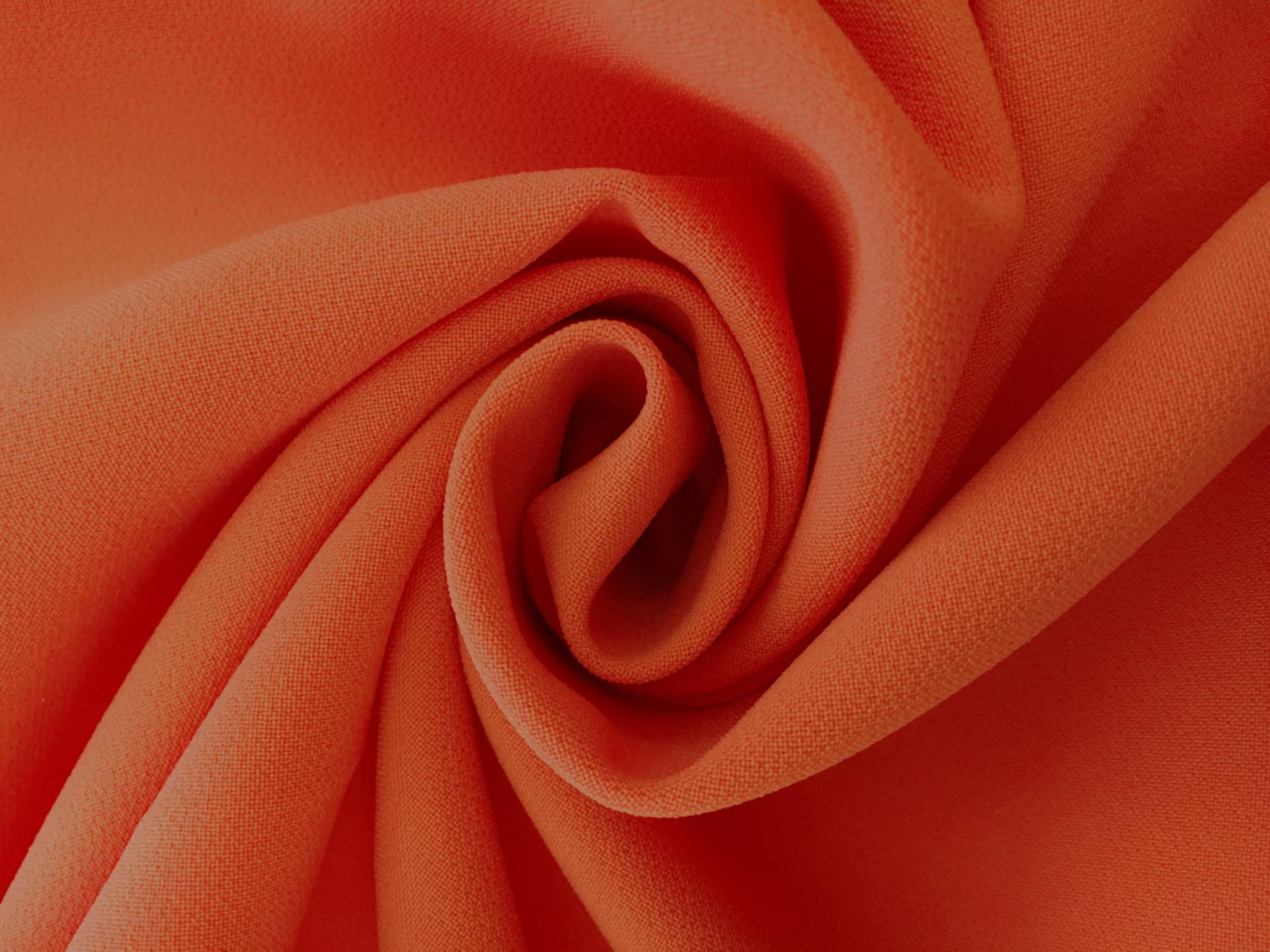 Polyester Stretch Crepe in Orange0