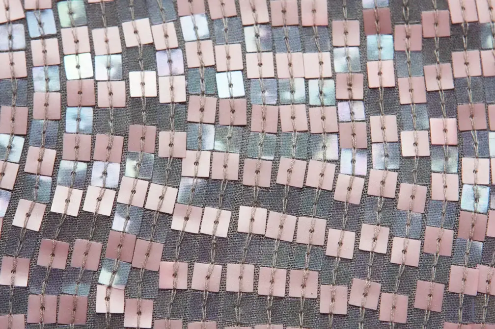 Sequins on Silk Chiffon2