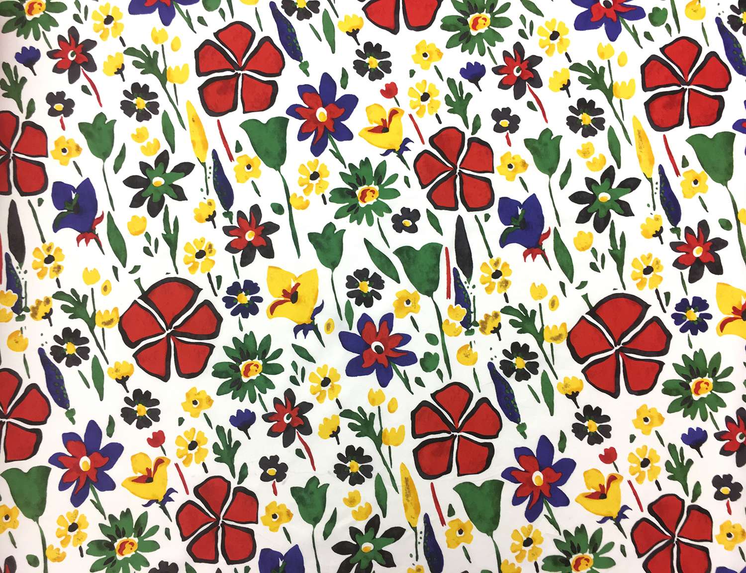 Cotton Poplin Floral Print0