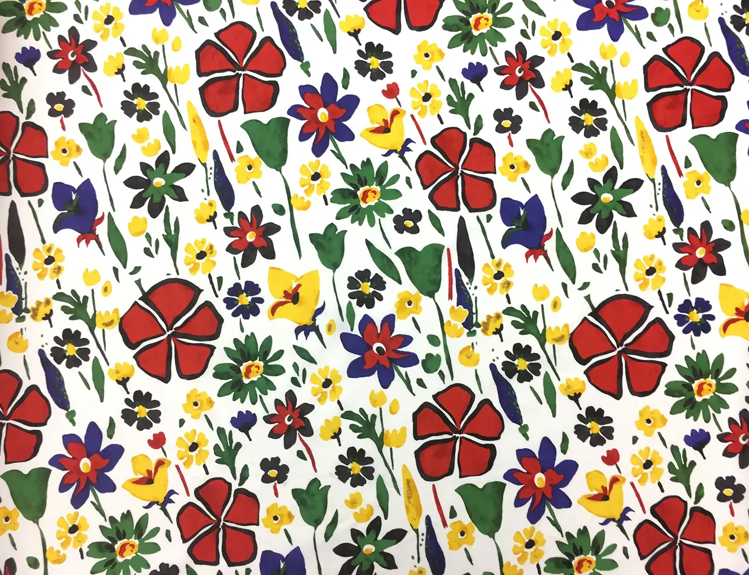 Cotton Poplin Floral Print0