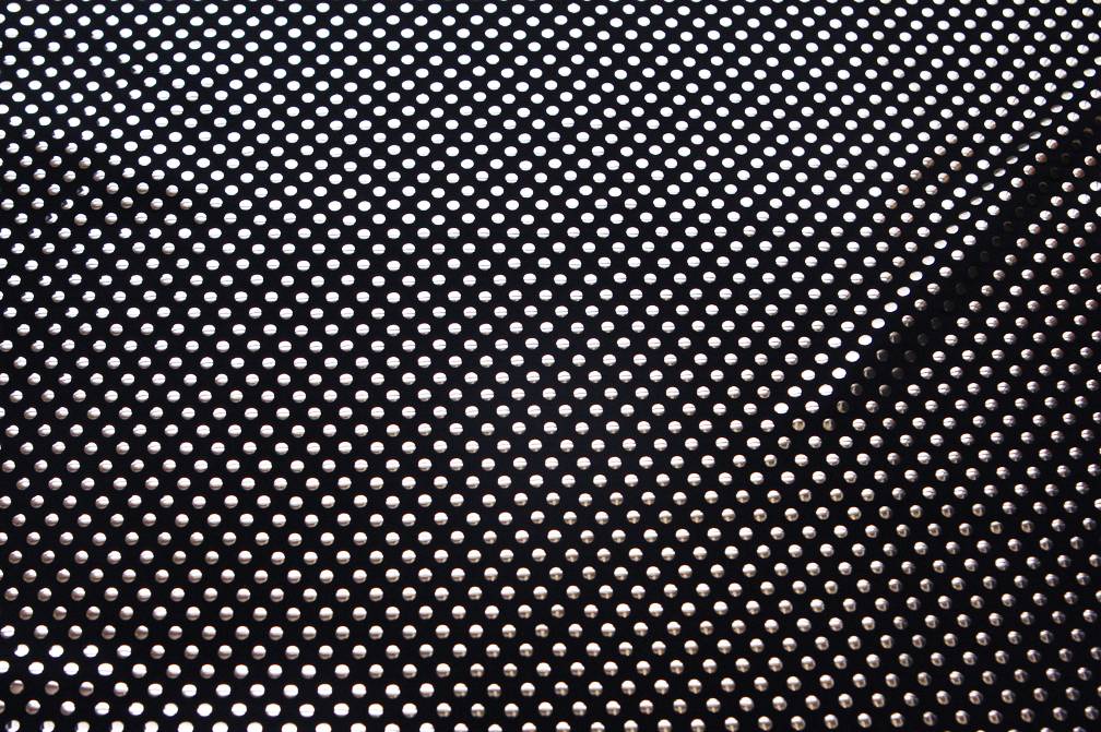 Poly Spandex with Metallic Dots0