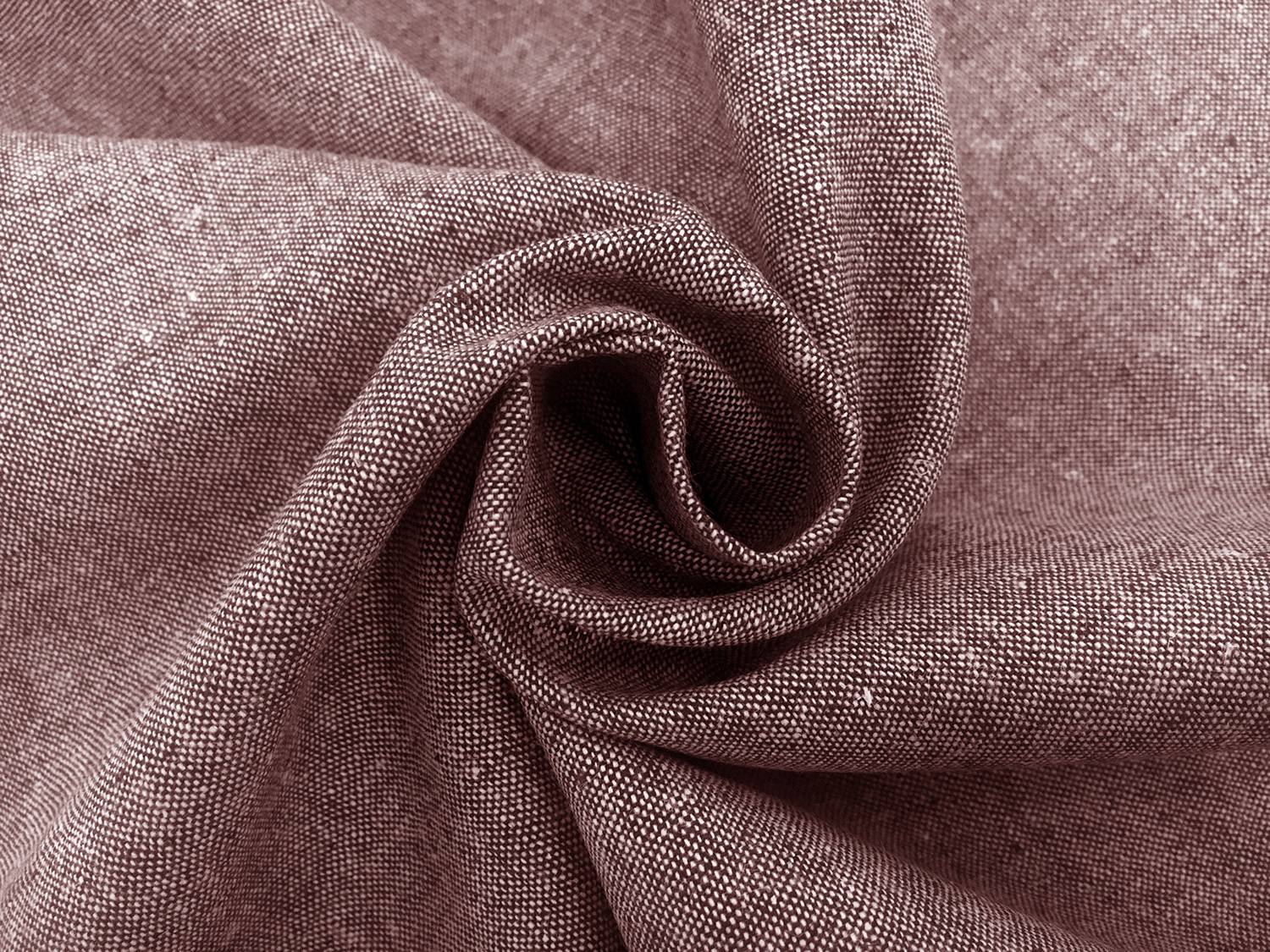 Yarn Dyed Linen Cotton Blend in Rust1
