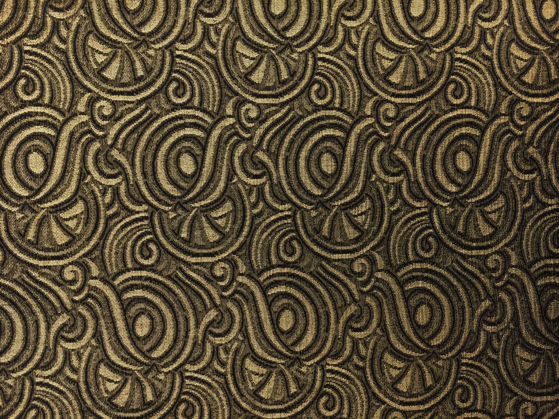 Gold Metallic Brocade with Swirls 0
