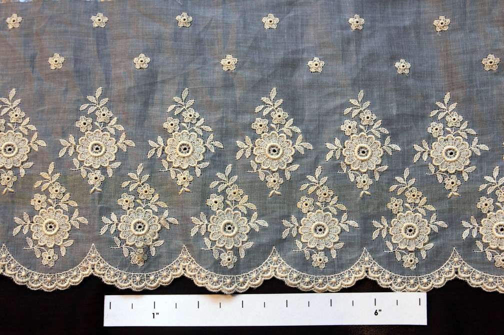 Cotton Embroidered Organdy0