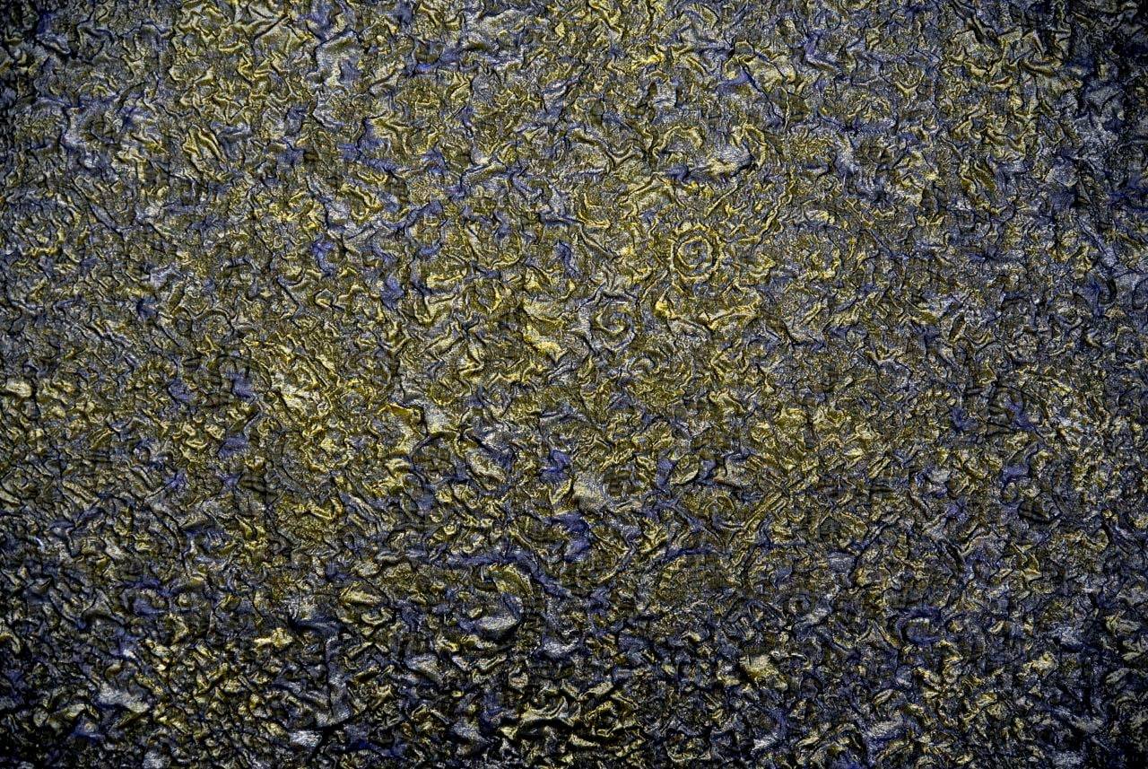 Iridescent Metallic Silk Blend Organza Cloqué0