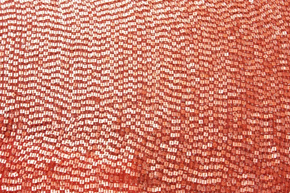 Sequins on Silk Chiffon0