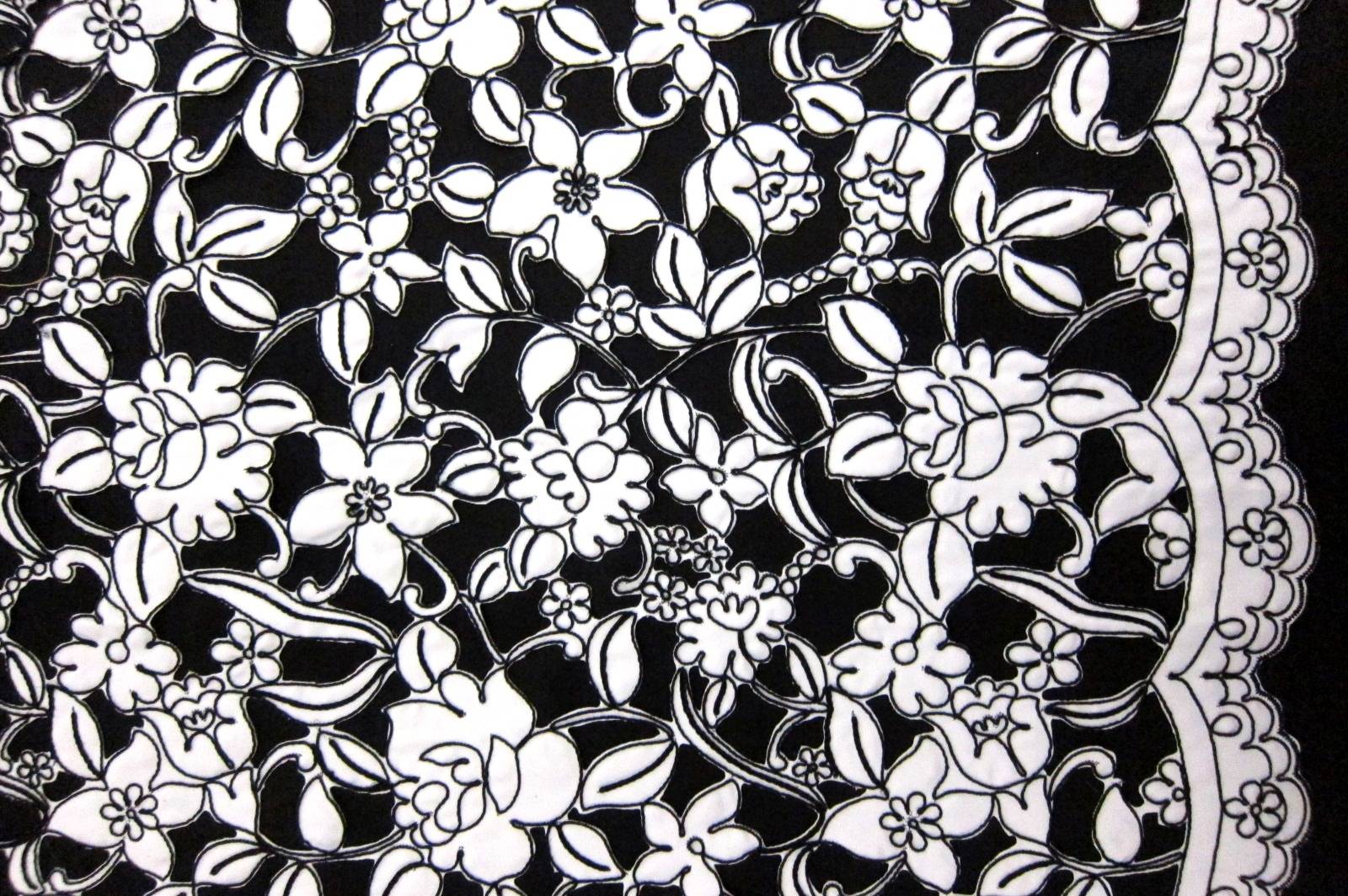 Laser Cut Corded Satin0