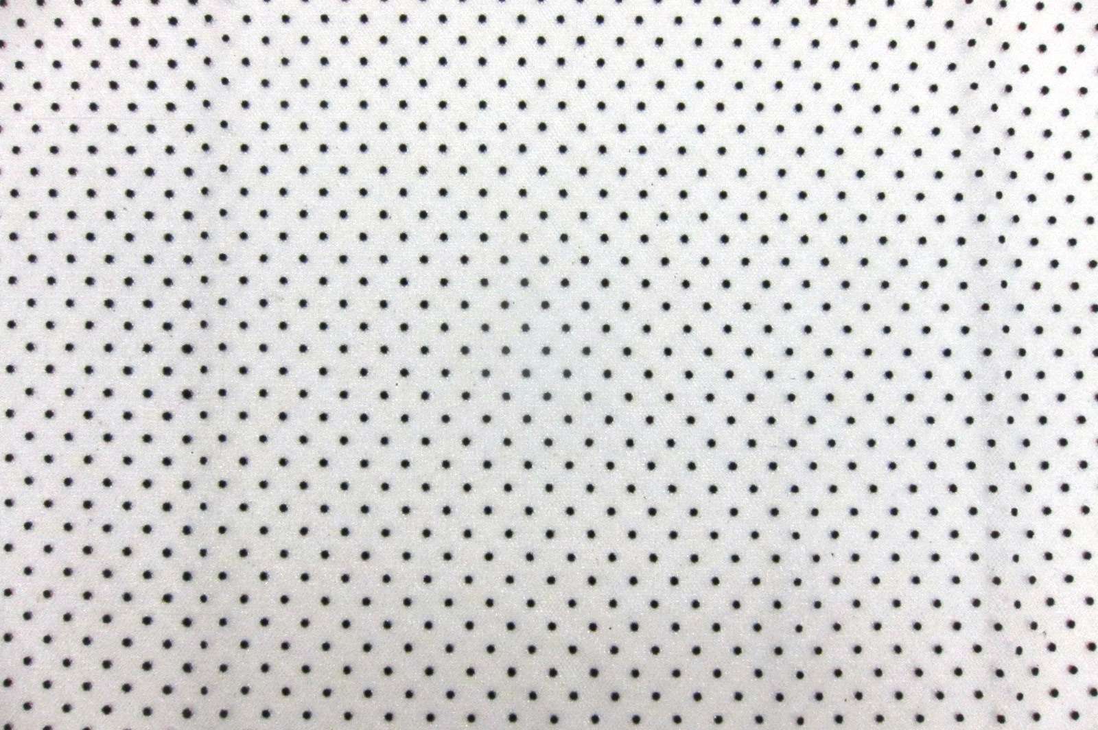 Polka Dot Flocking on Metallic Tulle in Silver0