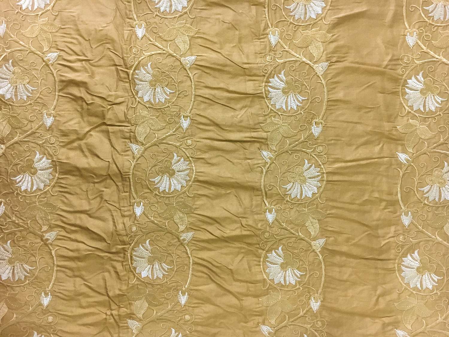 Embroidered Silk Shantung 0