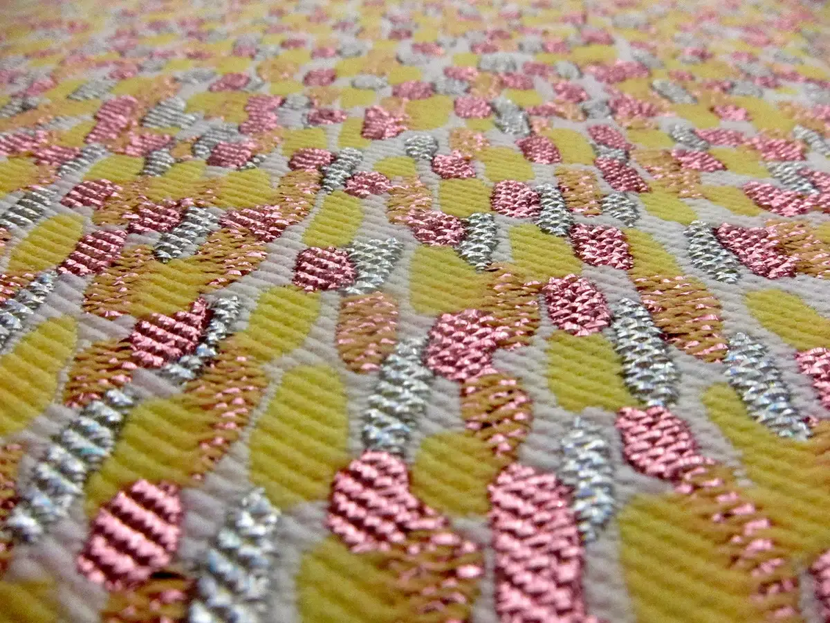 Metallic Silk Blend Jacquard1