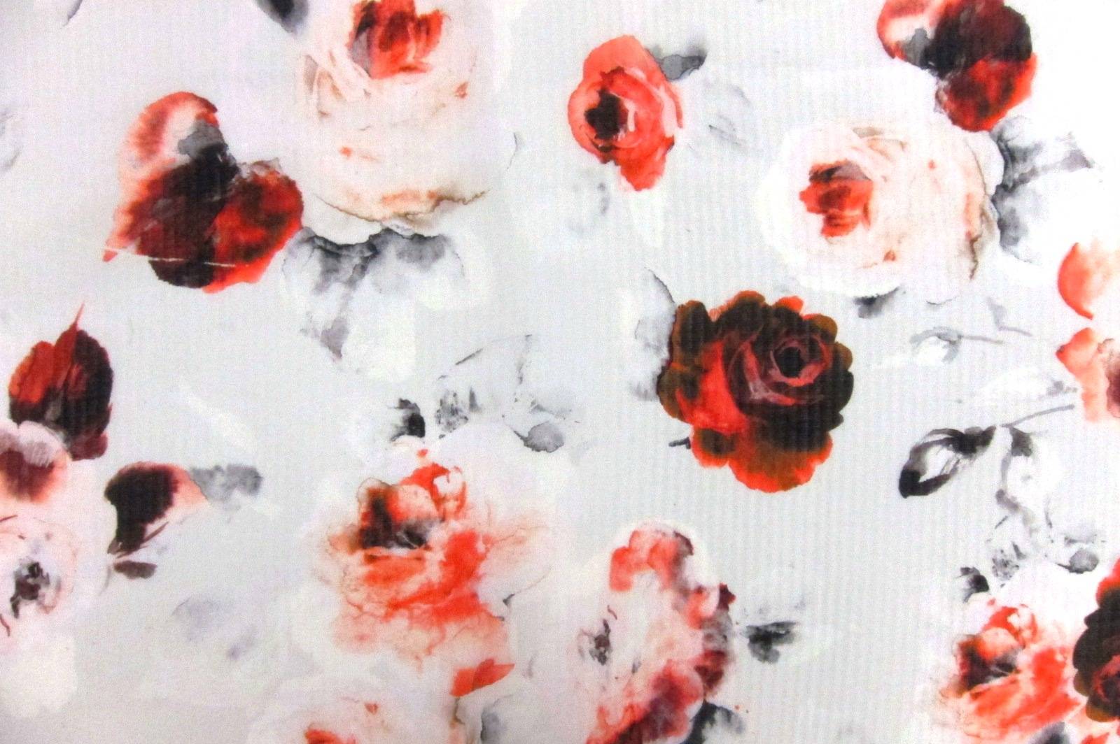 Printed Silk Organza Cloqué0