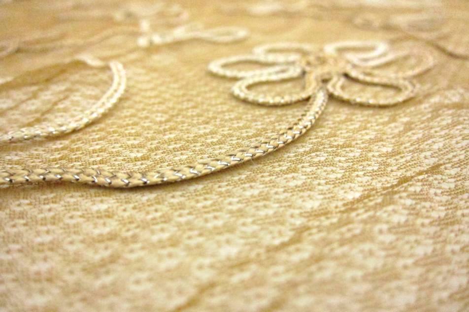 Metallic Ribbon Embroidered Souffle2