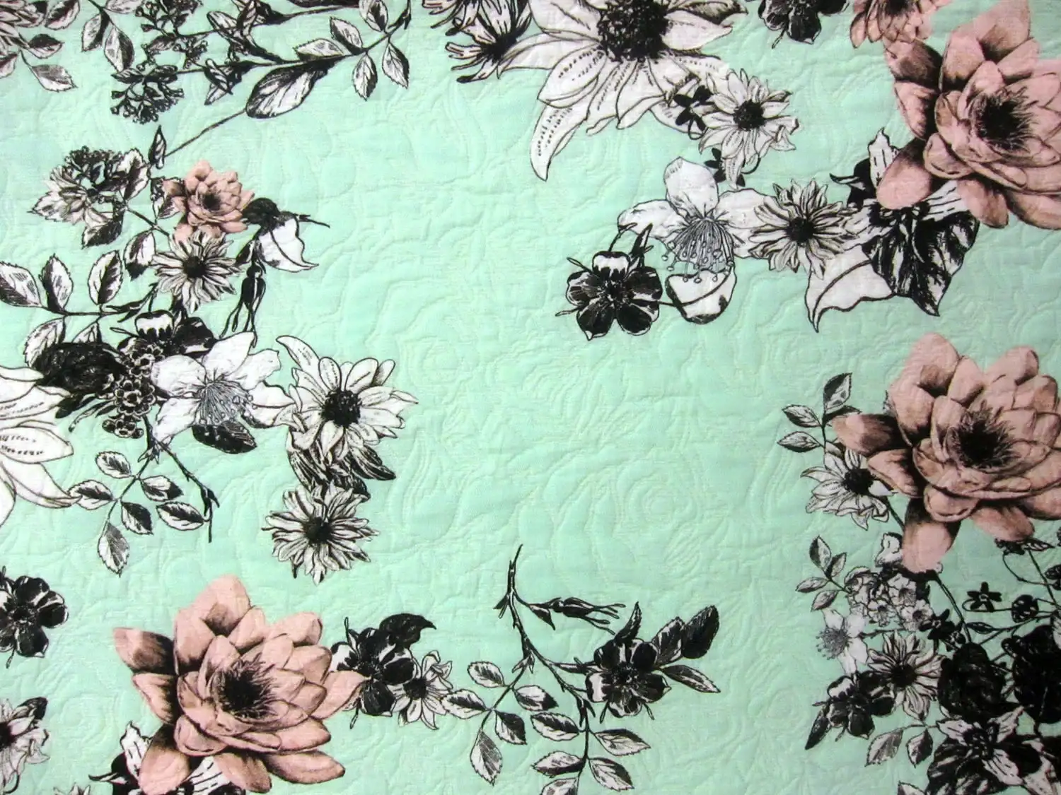 Cotton Blend Matelasse Print 0