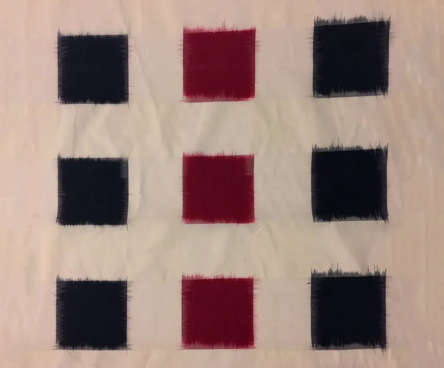 Cotton Ikat with Squares Pattern0