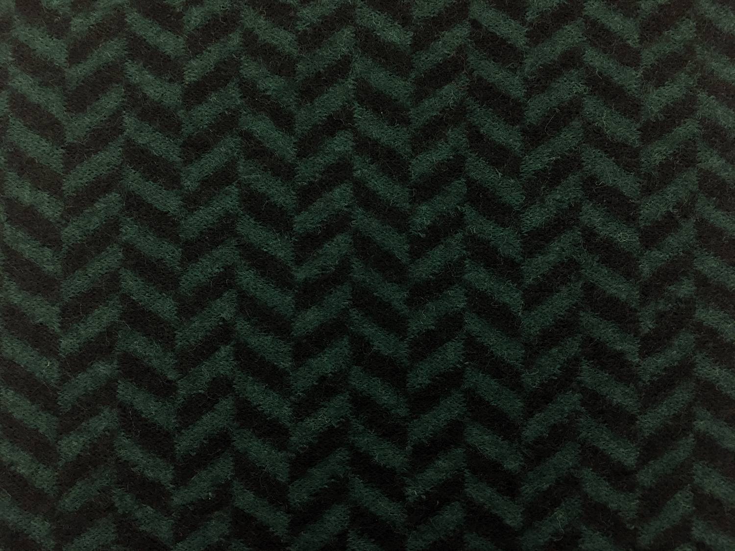 Virgin Wool Felted Knit Herringbone0