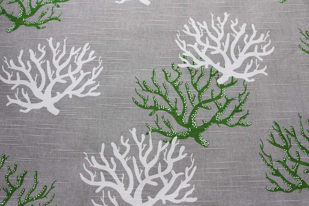 Cotton Canvas Corals Print0
