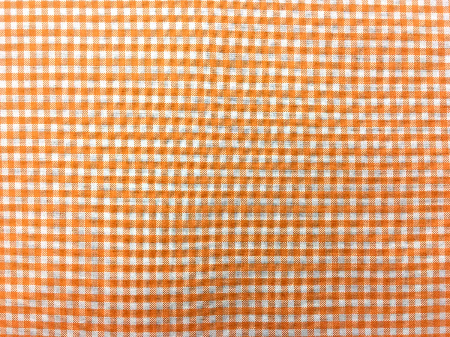 Carolina Cotton Gingham in Orange0