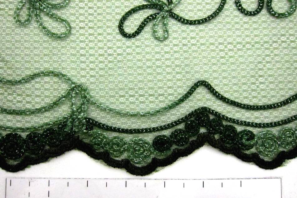 Metallic Ribbon Embroidered Souffle1