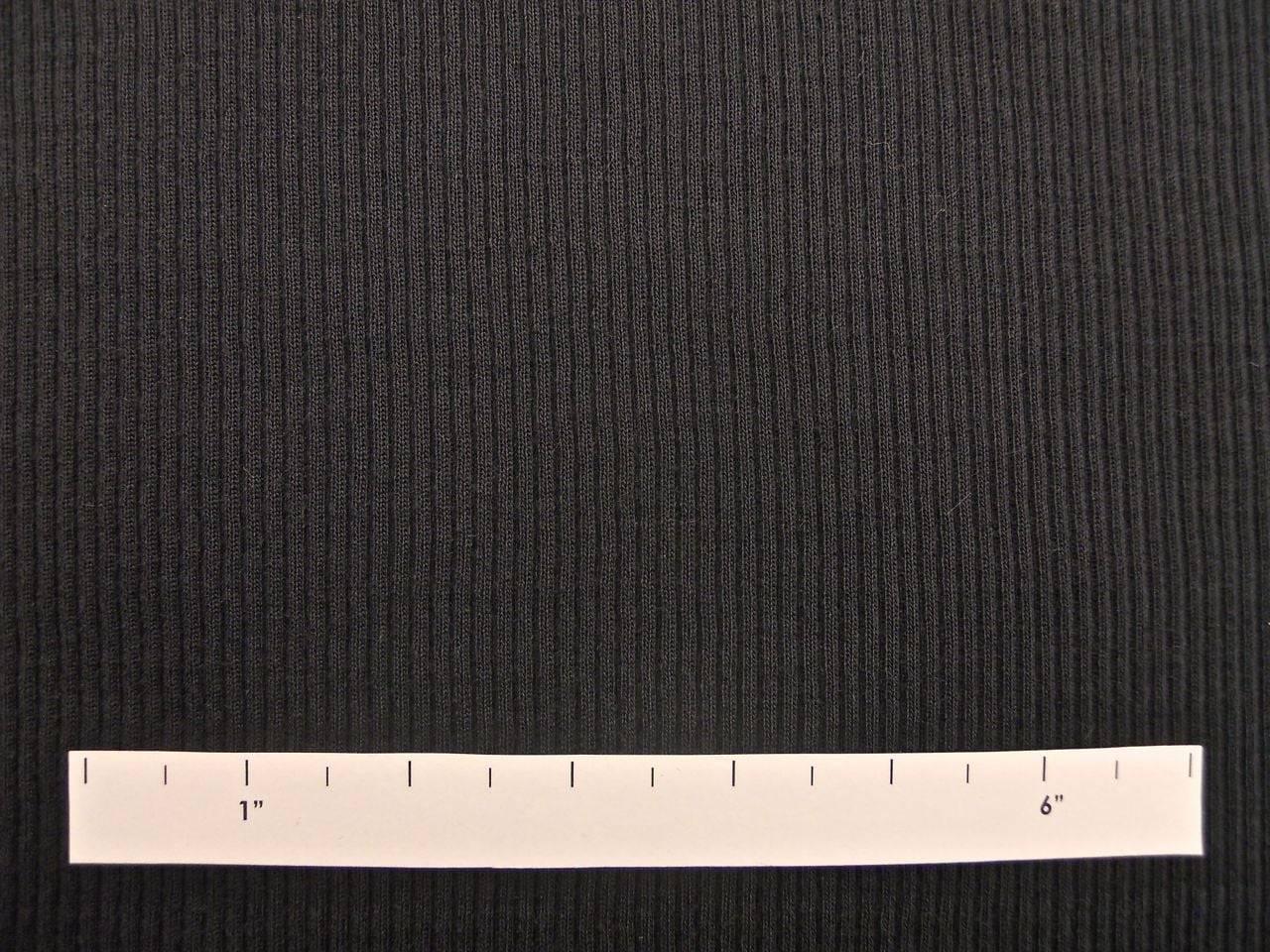 Virgin Wool Rib Knit in Dark Grey2