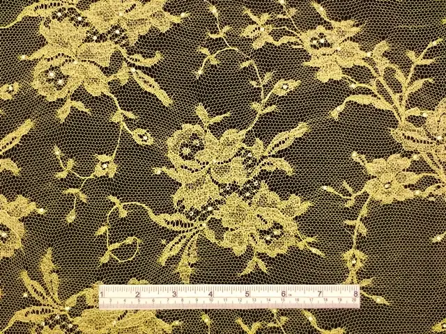 Beaded Metallic Chantilly Lace1