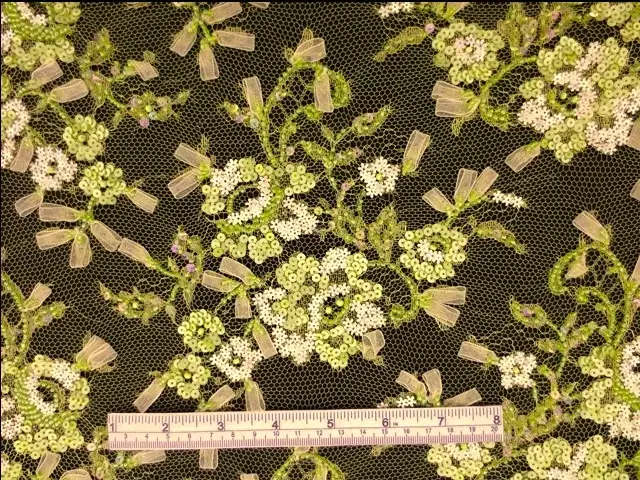 Beaded Metallic Chantilly Lace1