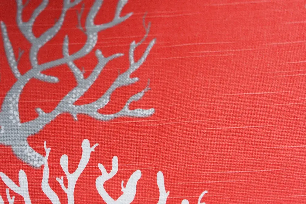 Cotton Canvas Corals Print2