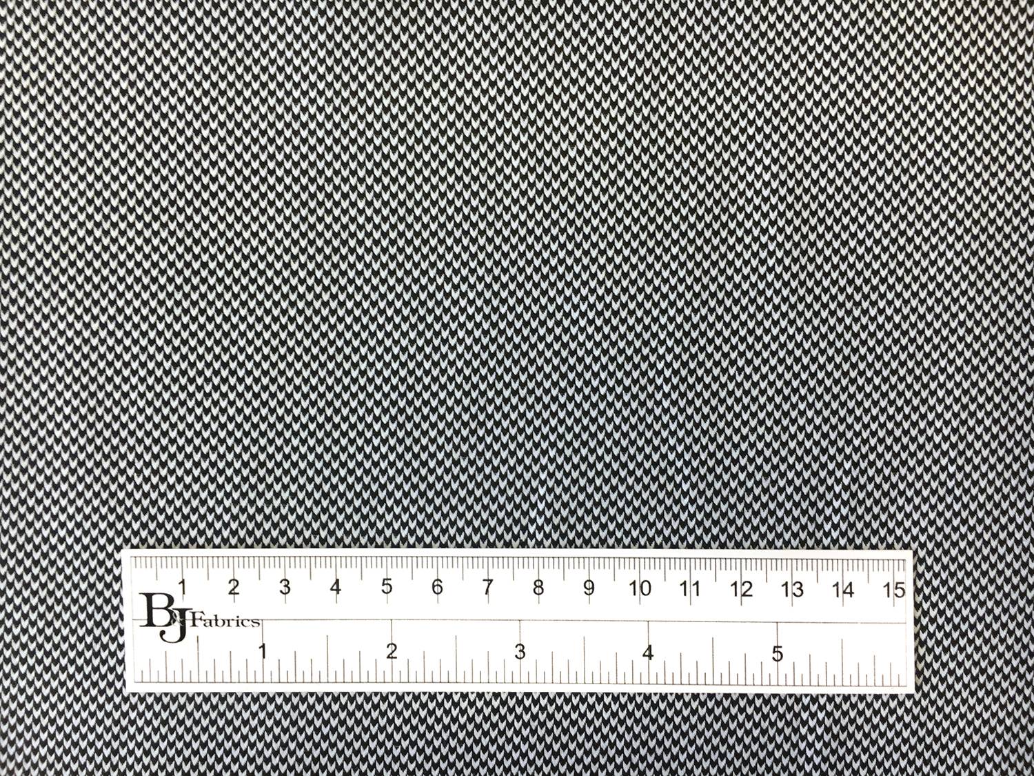 Italian Cotton Chevron Dobby Shirting in Black3