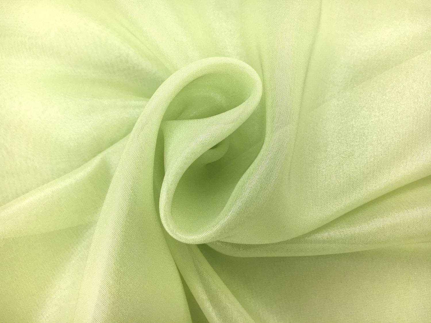 Microfiber Silver Metallic Chiffon in Light Green0