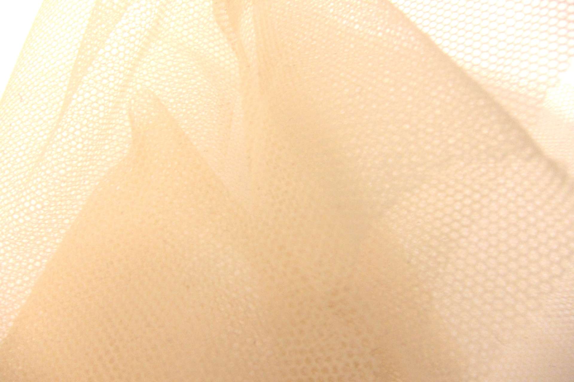 Italian Nylon Tulle in Beige1