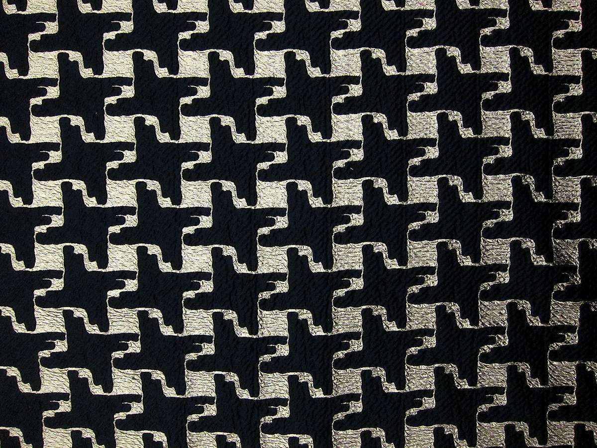 Houndstooth Lamé Cloqué