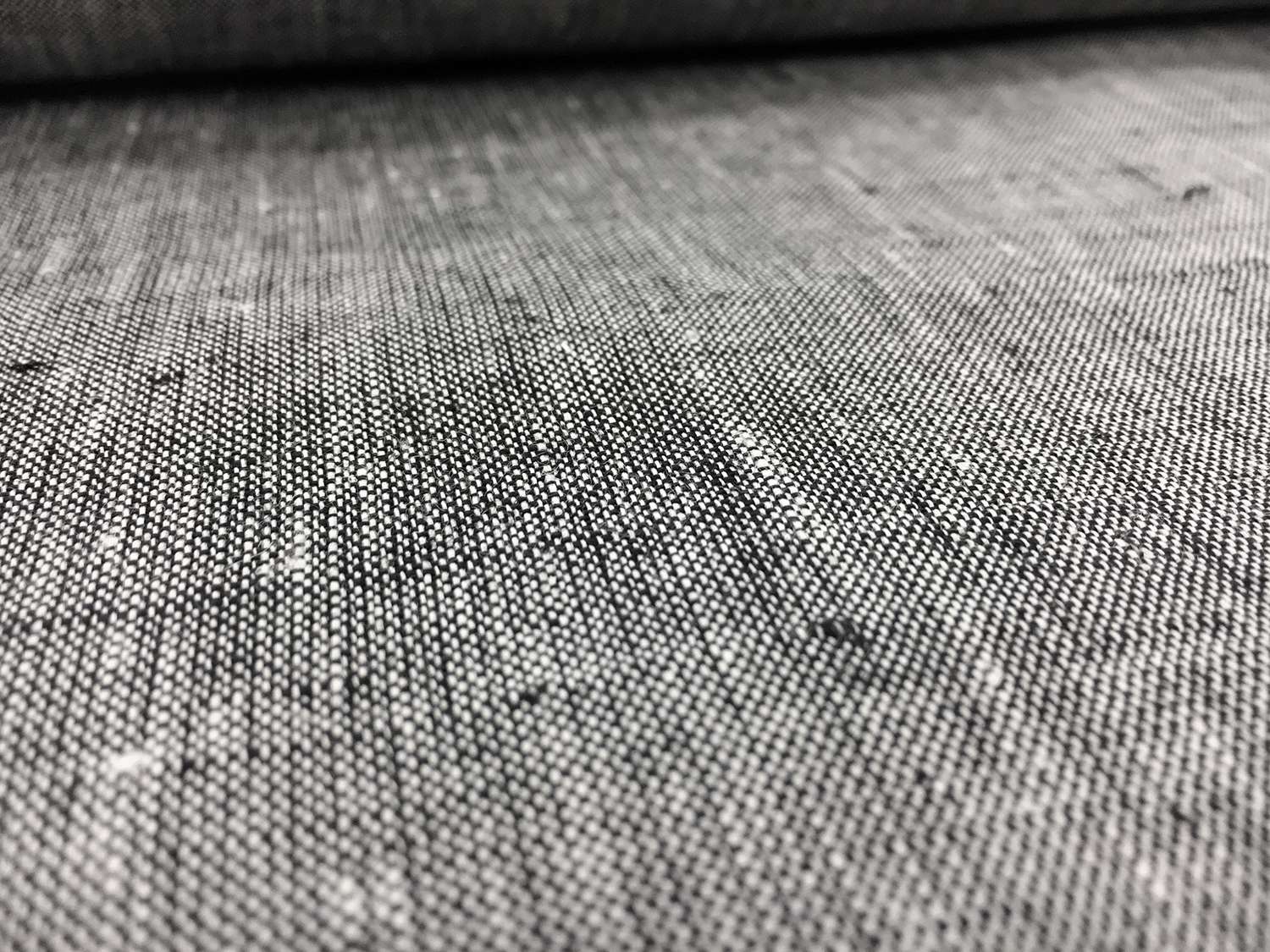 Two Toned Lightweight Linen in Black White0