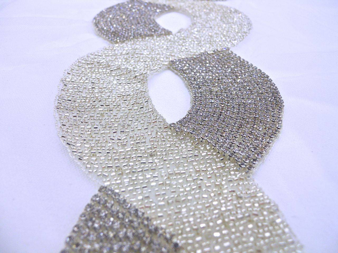 Clara Silver Crystal Beaded Tulle Bodice2