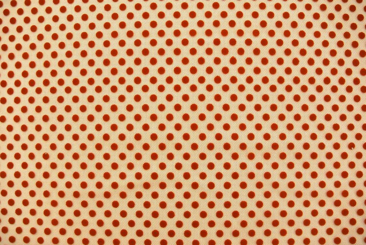 Polka Dotted Flocked Tulle0