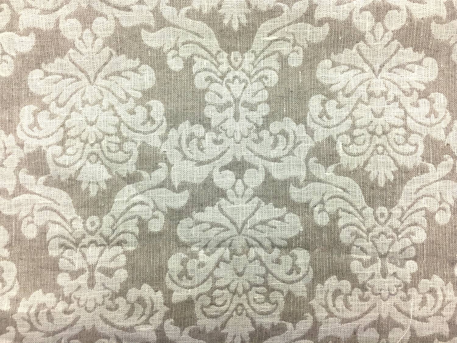 Doubleface Upholstery Linen Damask With Filigree1