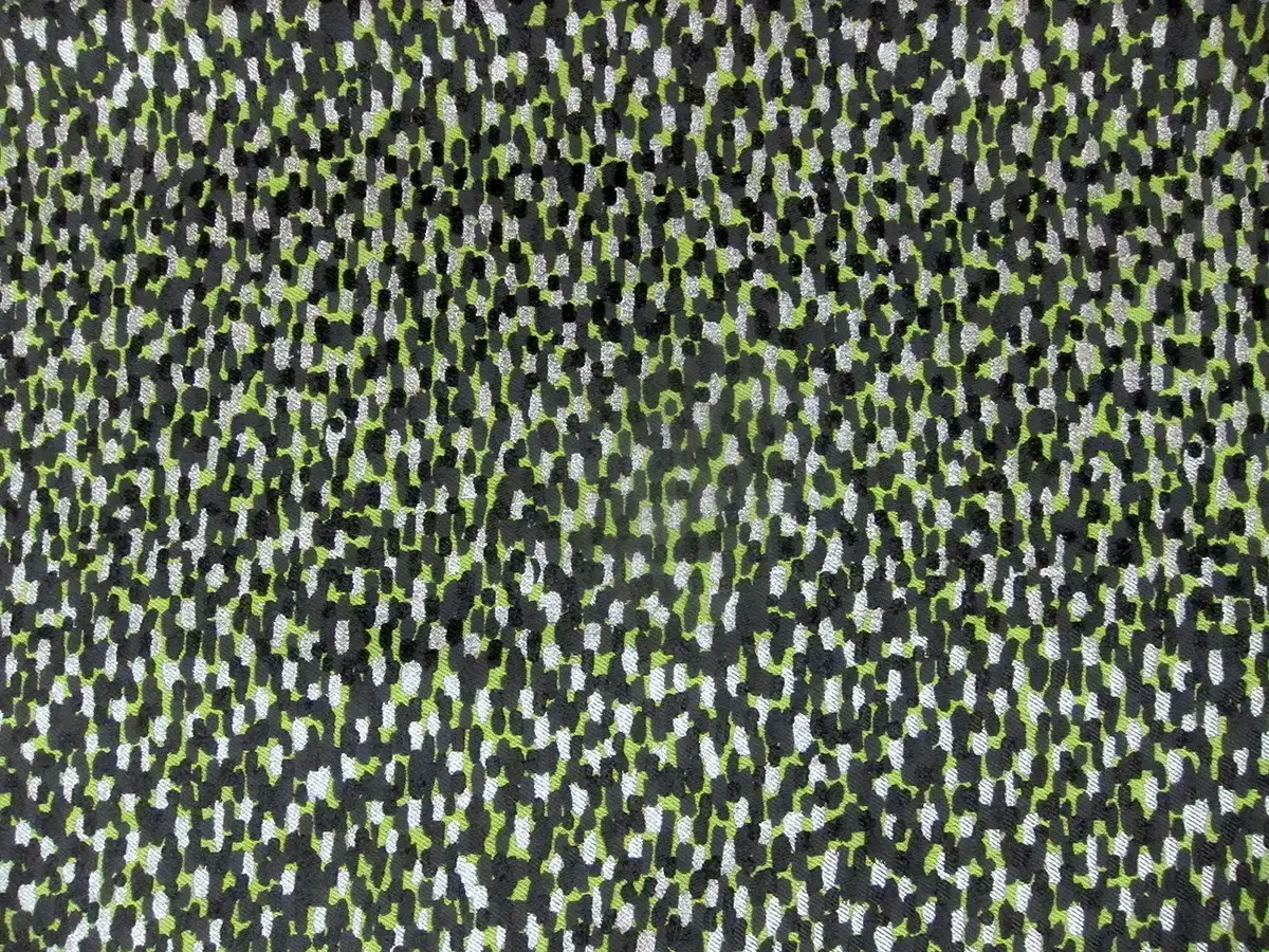 Metallic Silk Blend Jacquard0