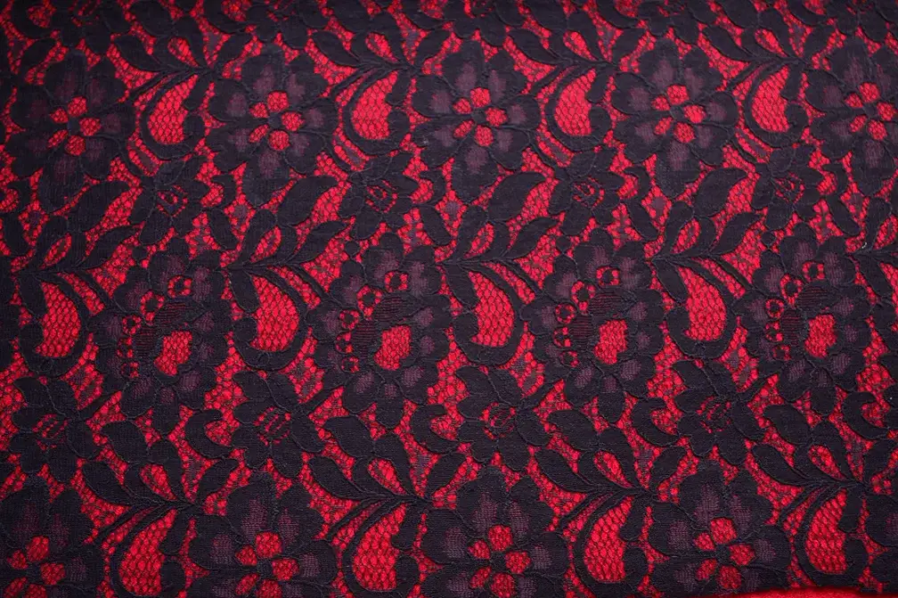 Fused Lace on Boiled Wool Blend0