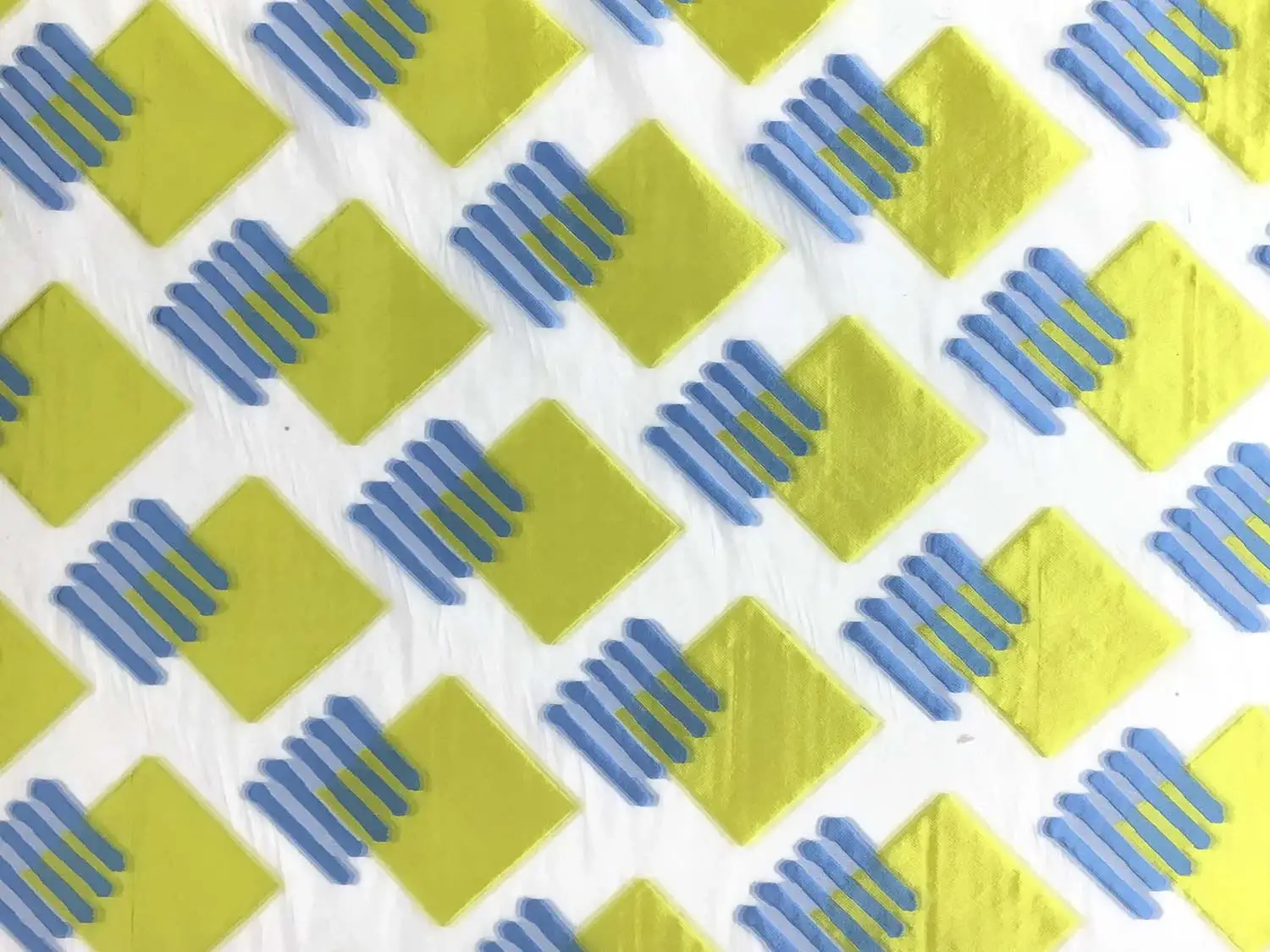 Fil Coupé Organza with Geometric Shapes0