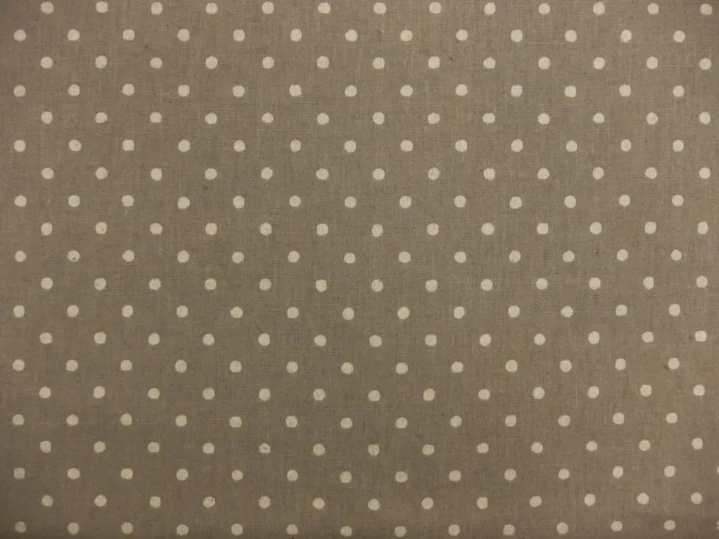 Japanese Cotton Linen Polka Dot Print0
