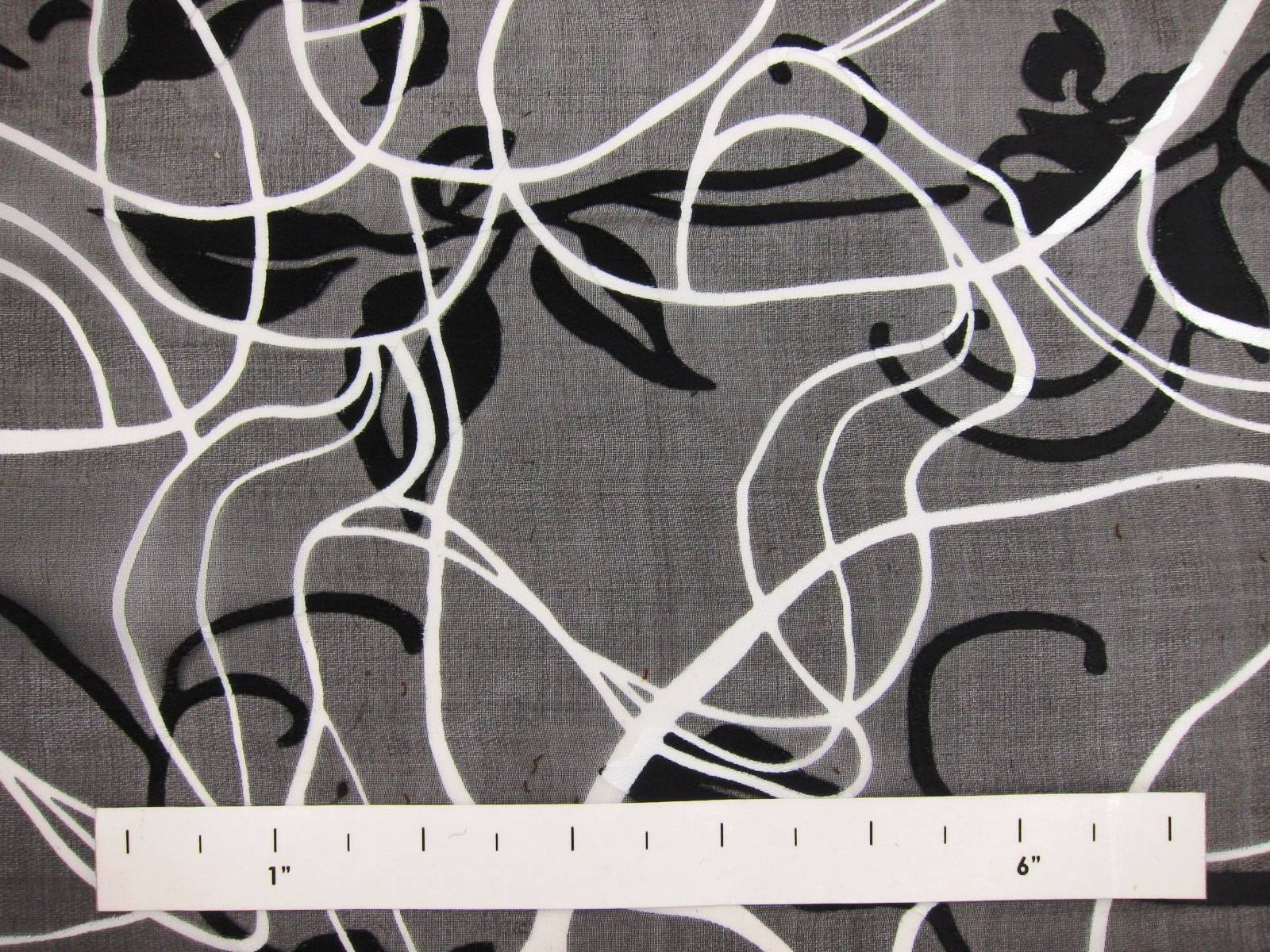 Printed Silk Burnout Chiffon1