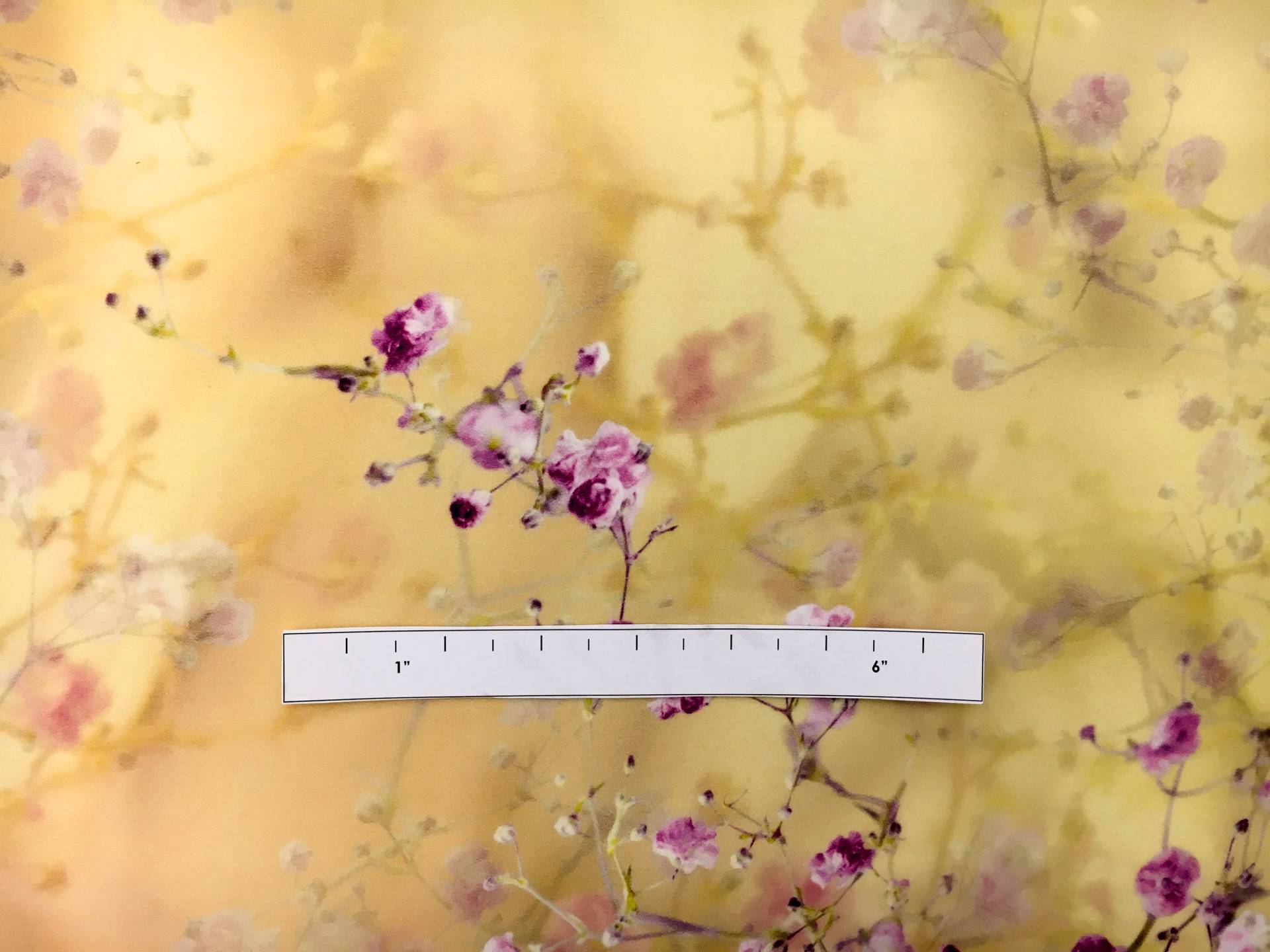 Printed Silk Satin Organza with Cherry Blossoms1