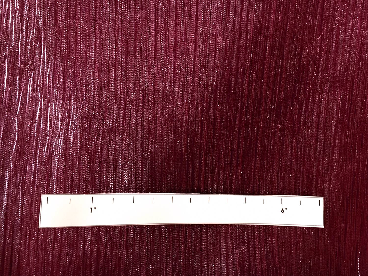 Polyester and Nylon Blend Pleated Organza in Raspberry1