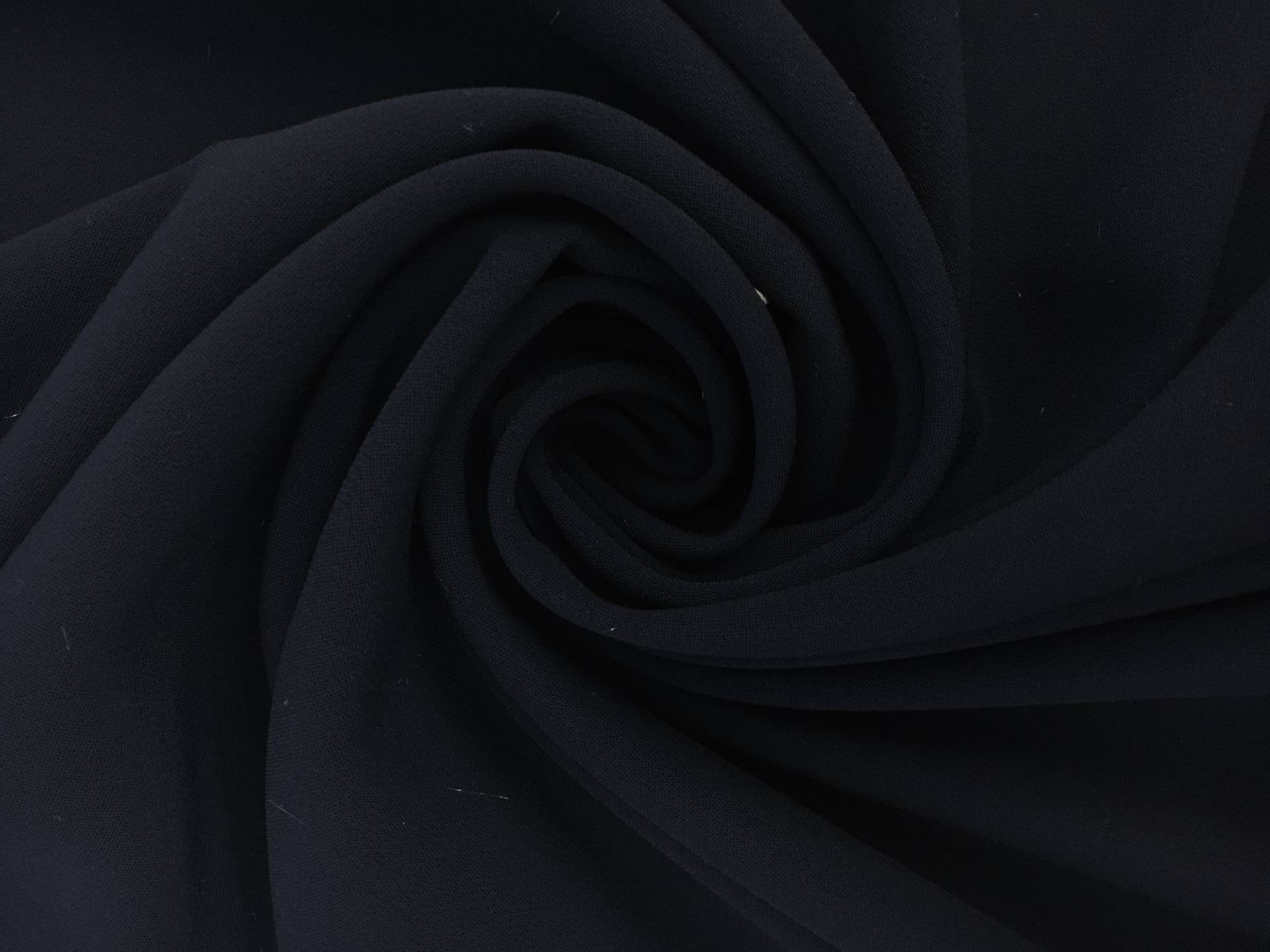 Polyester Stretch Crepe in Midnight Navy0