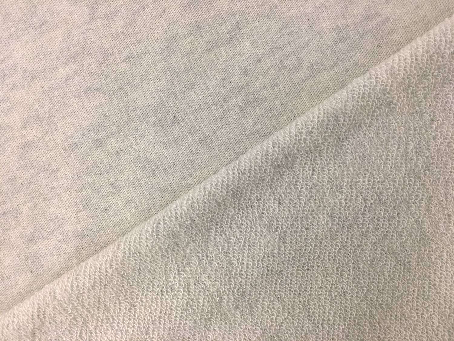 Japanese Cotton French Terry in Heather Cream2