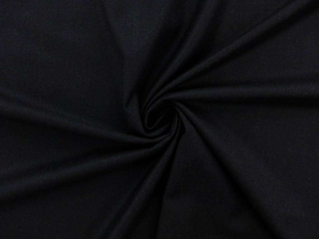 Italian Virgin Wool Fine Flannel In Midnight
